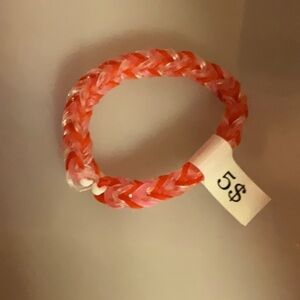 Candy Apple Rainbow Loom Bracelet